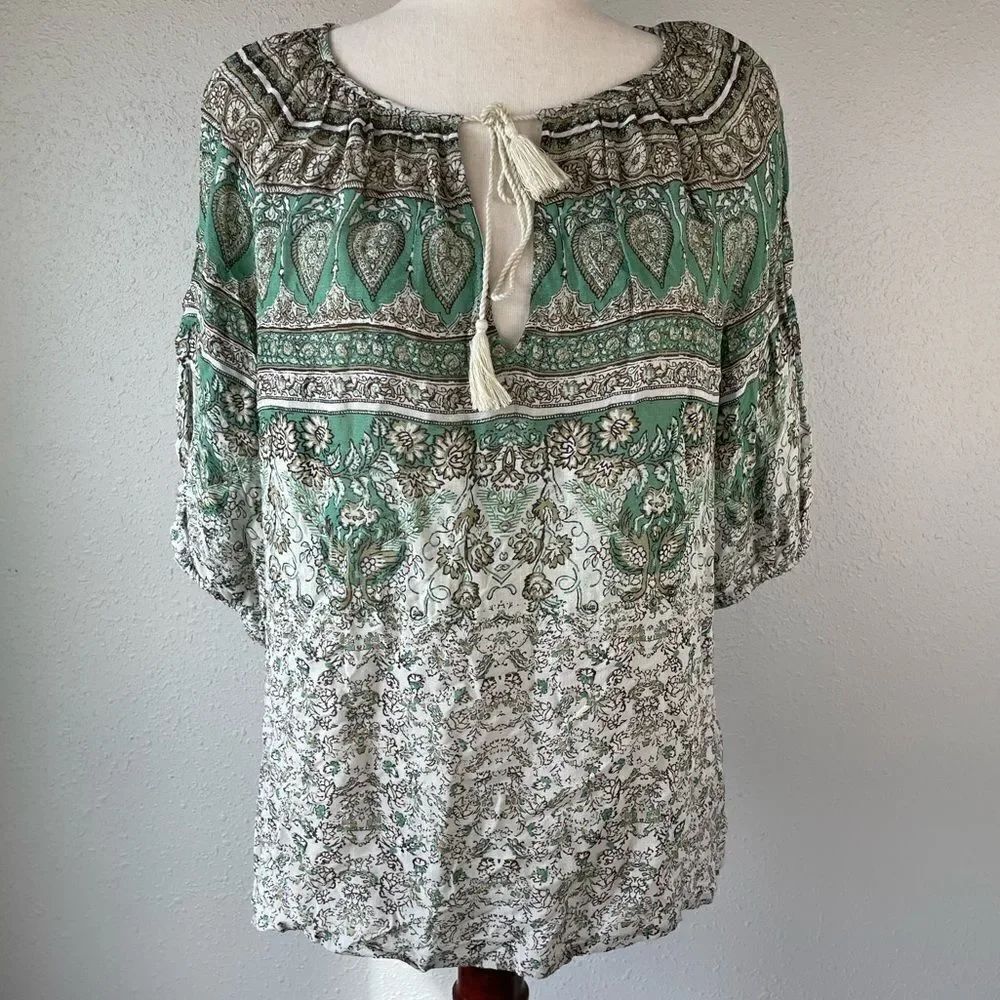 Free People Boho Tunic Top Size M EUC